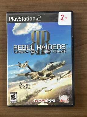 Rebel Raiders Operation Nighthawk PS2 PlayStation 2 2006 CIB Disc Case Manual